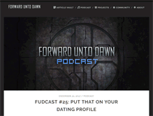 Tablet Screenshot of forwarduntodawn.com